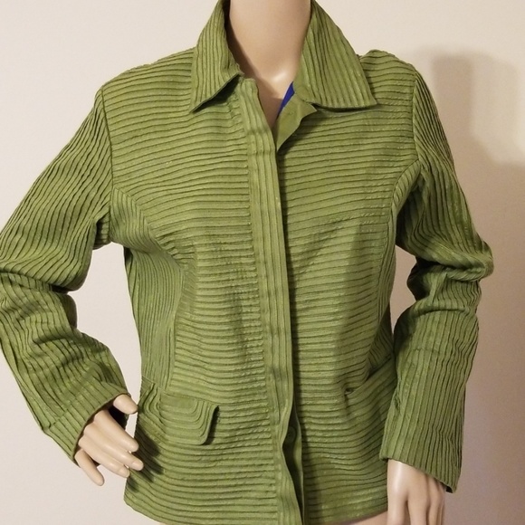 Chico's Women Ribbed Designs Jacket - Picture 2 of 8